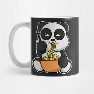 Anime Kawaii Ramen Eating Panda Bear Japanese Noodles Mug